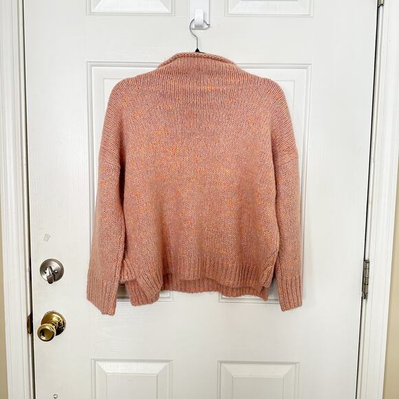 Madewell Varina Mockneck Pink Knit Wool Alpaca Pullover Sweater Size XS - Picture 7 of 8